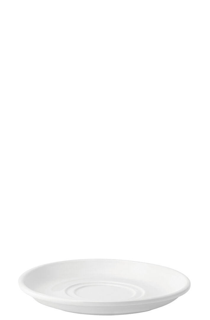 Pure White Double Well Saucer 7" (17.5cm)