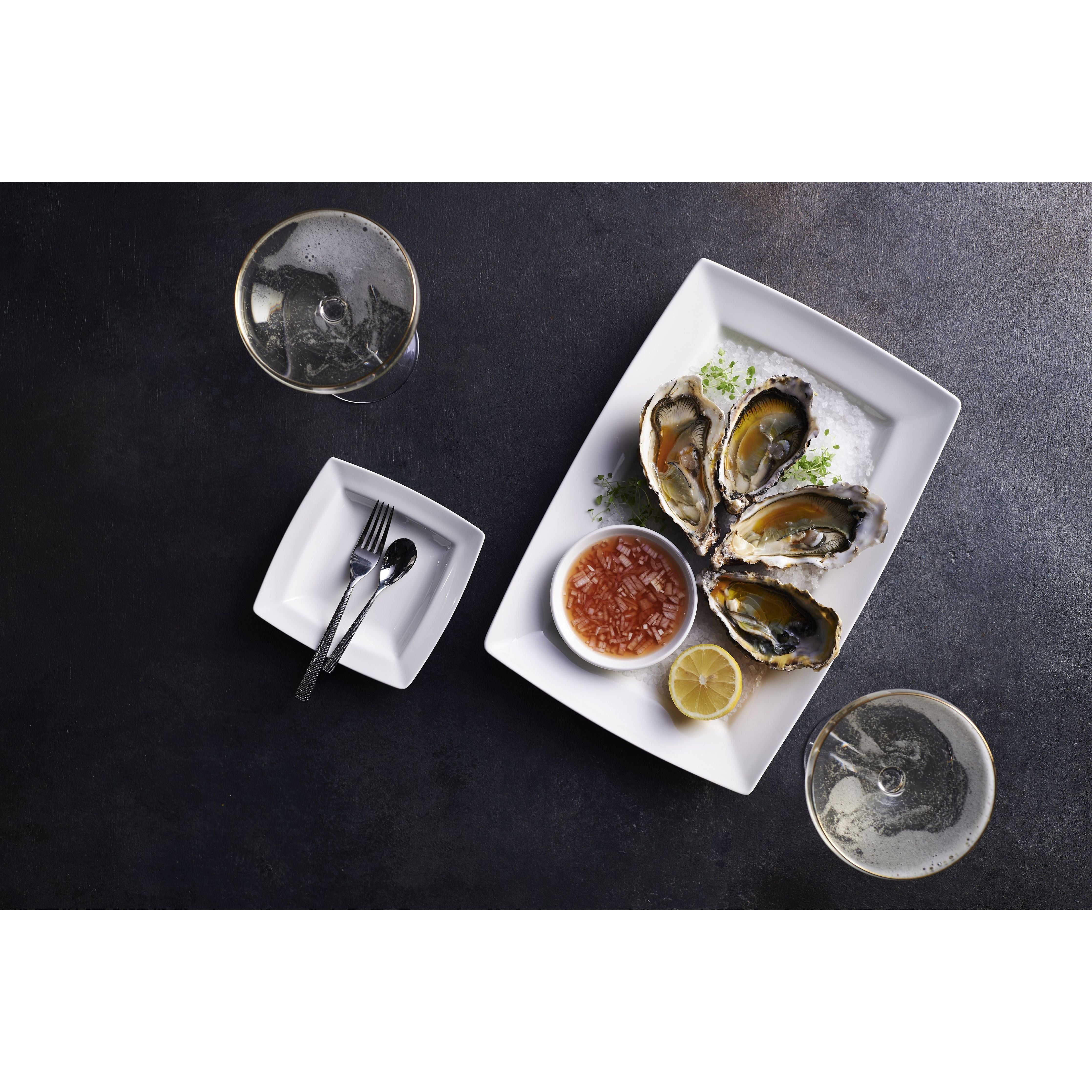 Alchemy Energy White Square Plate 5.25"