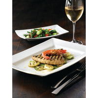 Alchemy Energy White Square Pasta Bowl 10" - Elevate Your Buffet Style
