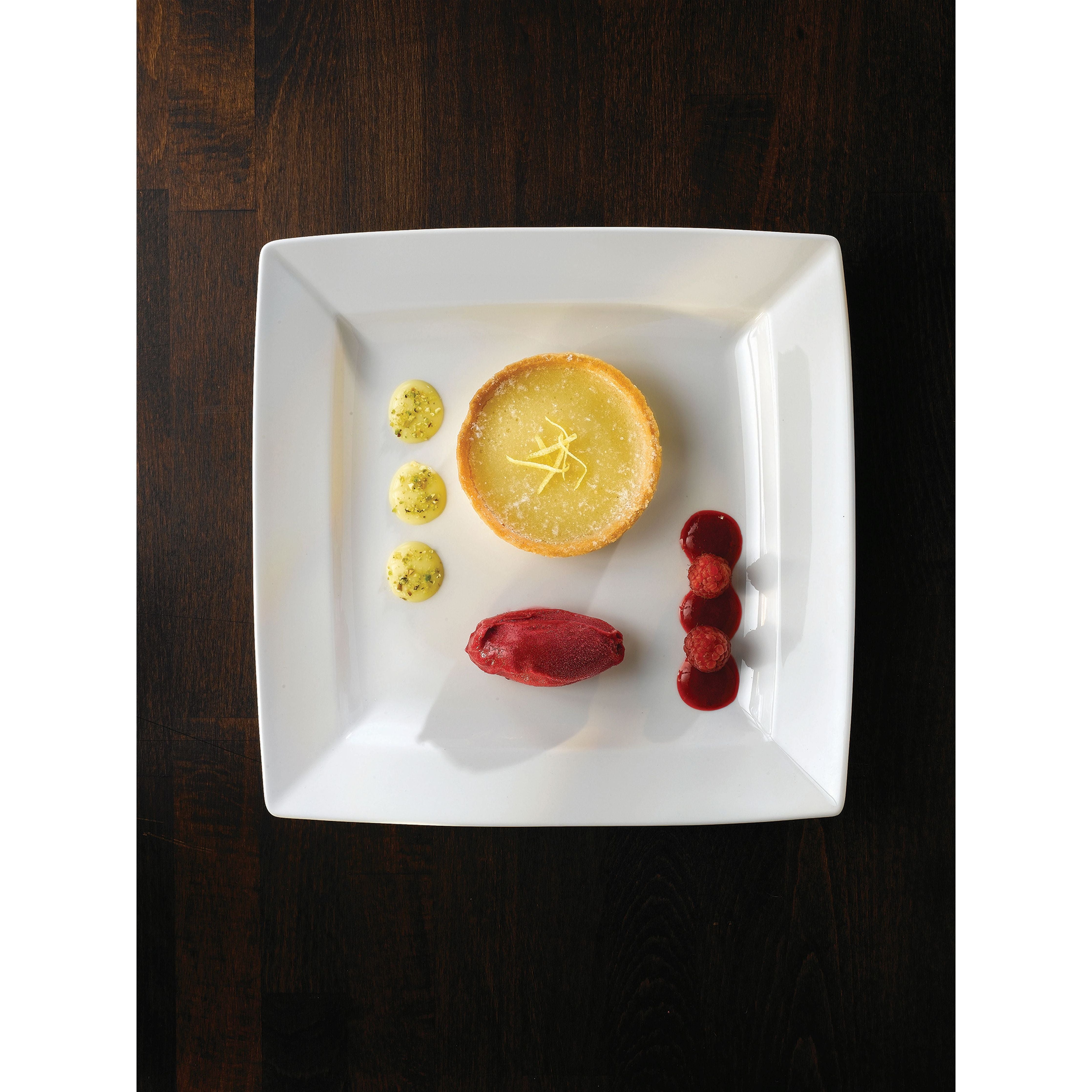 Alchemy Energy White Square Plate 9"