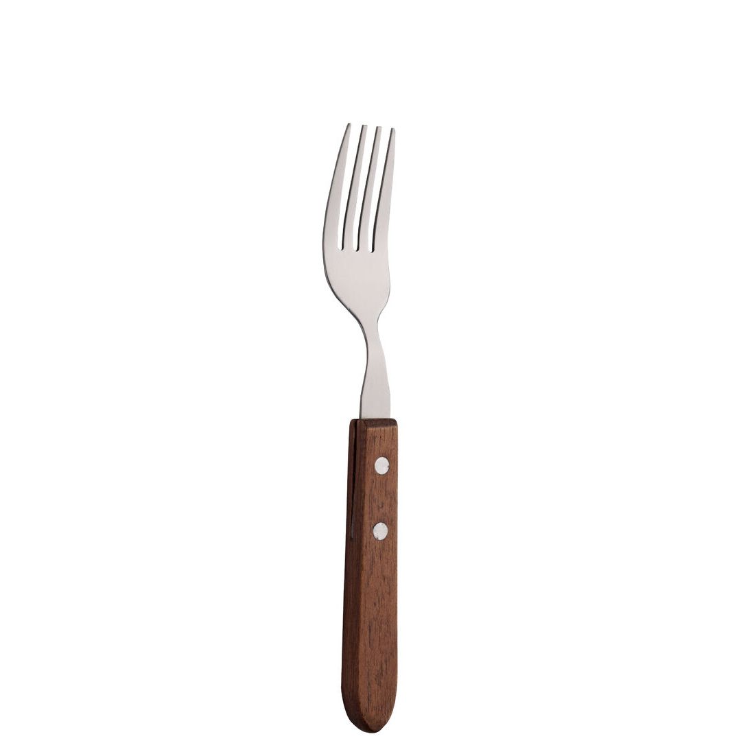 Wooden Handle Steak Fork