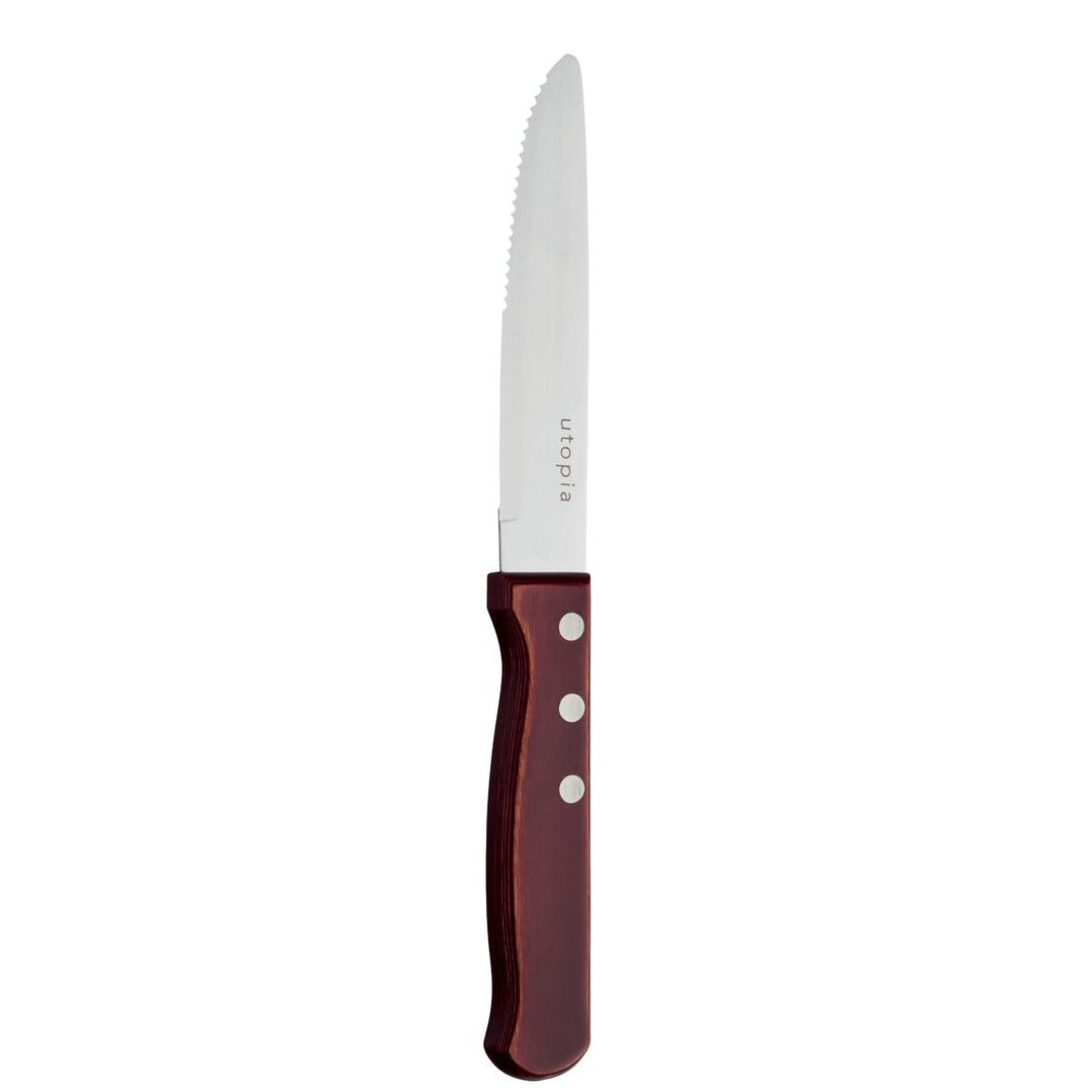 Jumbo Polywood 3 Stud Steak Knife