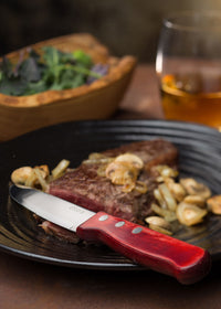 Jumbo Polywood 3 Stud Steak Knife