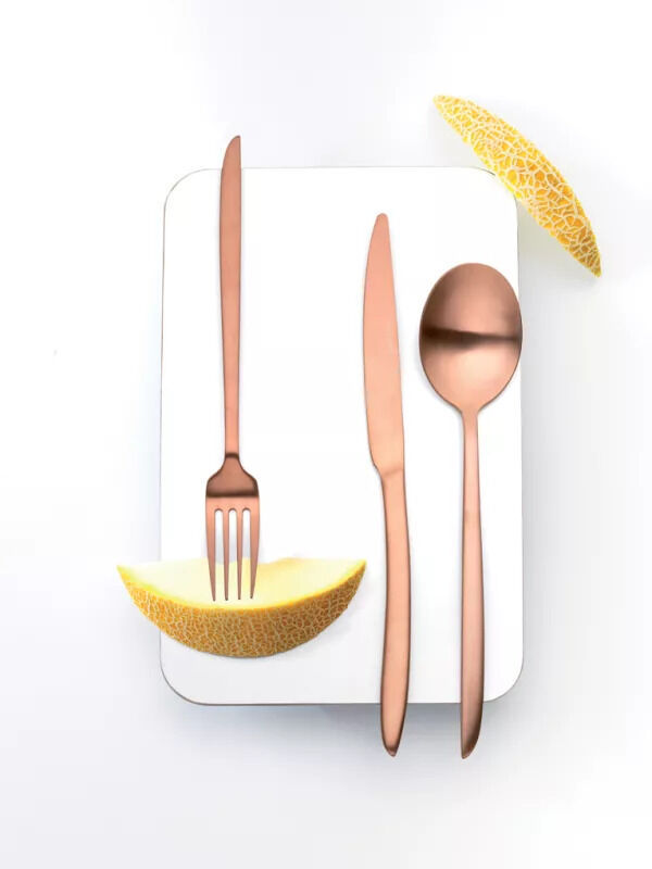 Orca Matt Copper Dessert Spoon