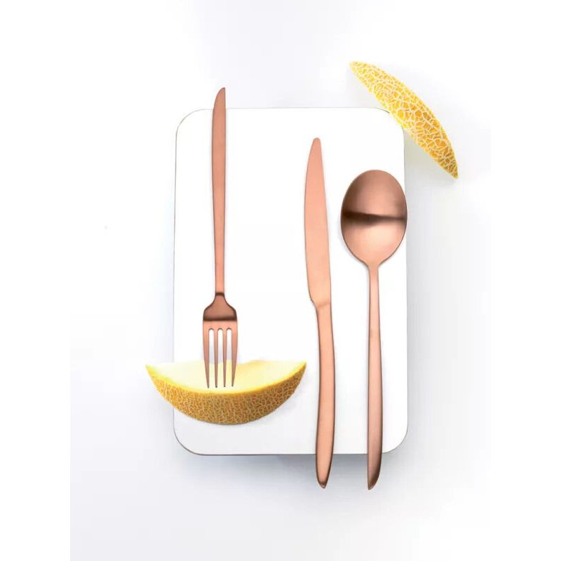 Orca Matt Copper Dessert Spoon