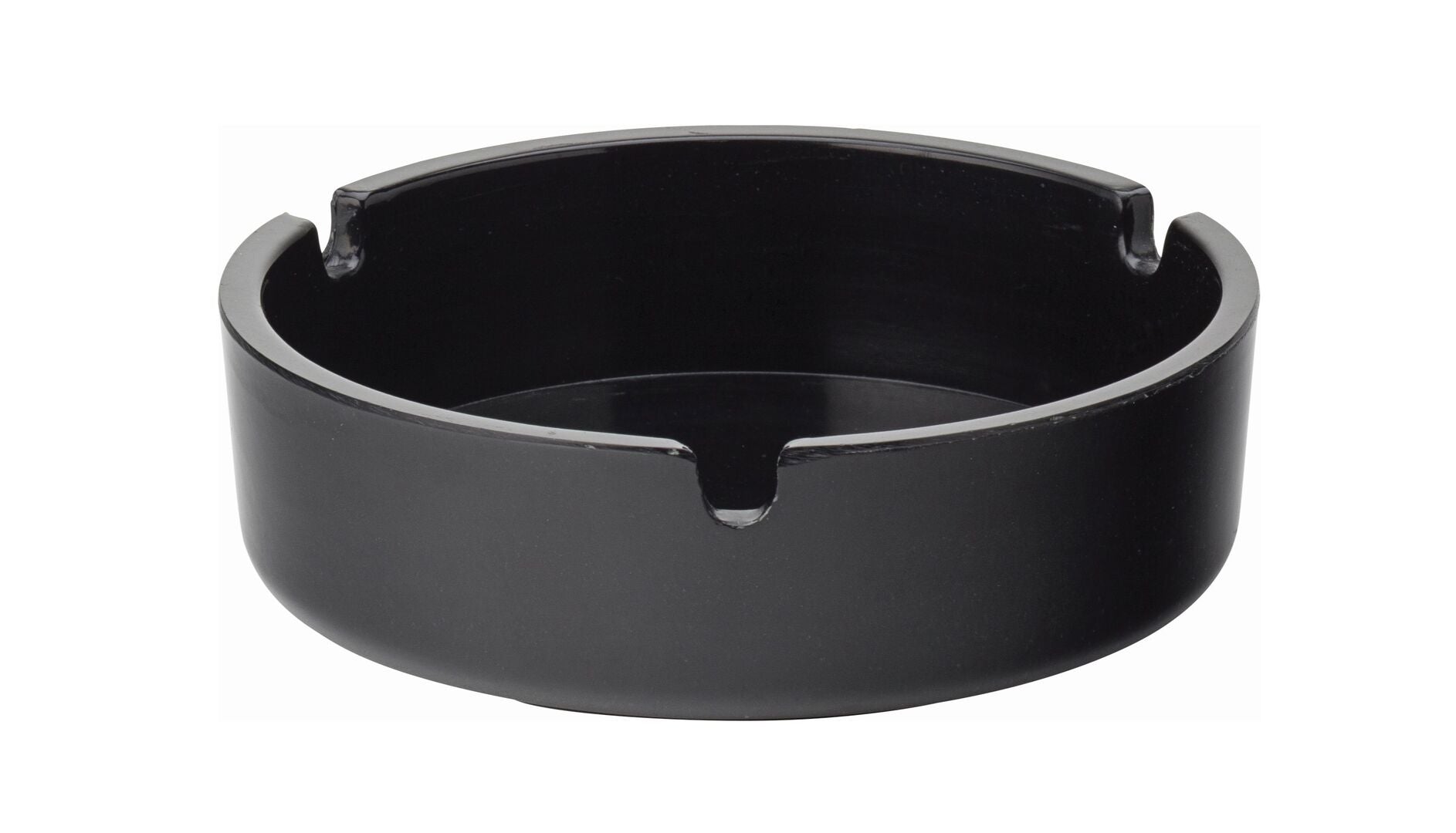 Black Melamine Ashtray 4" (10cm)