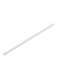 Paper Solid White Straw 8" (20cm)