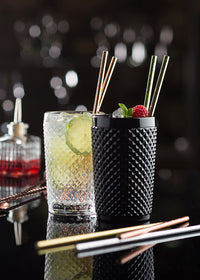 Paper Solid Copper Straw 8" (20cm)