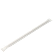 Paper Wrapped White Straw 8" (20cm) Box of 250