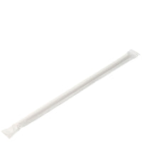 Paper Wrapped White Straw 8" (20cm) Box of 250