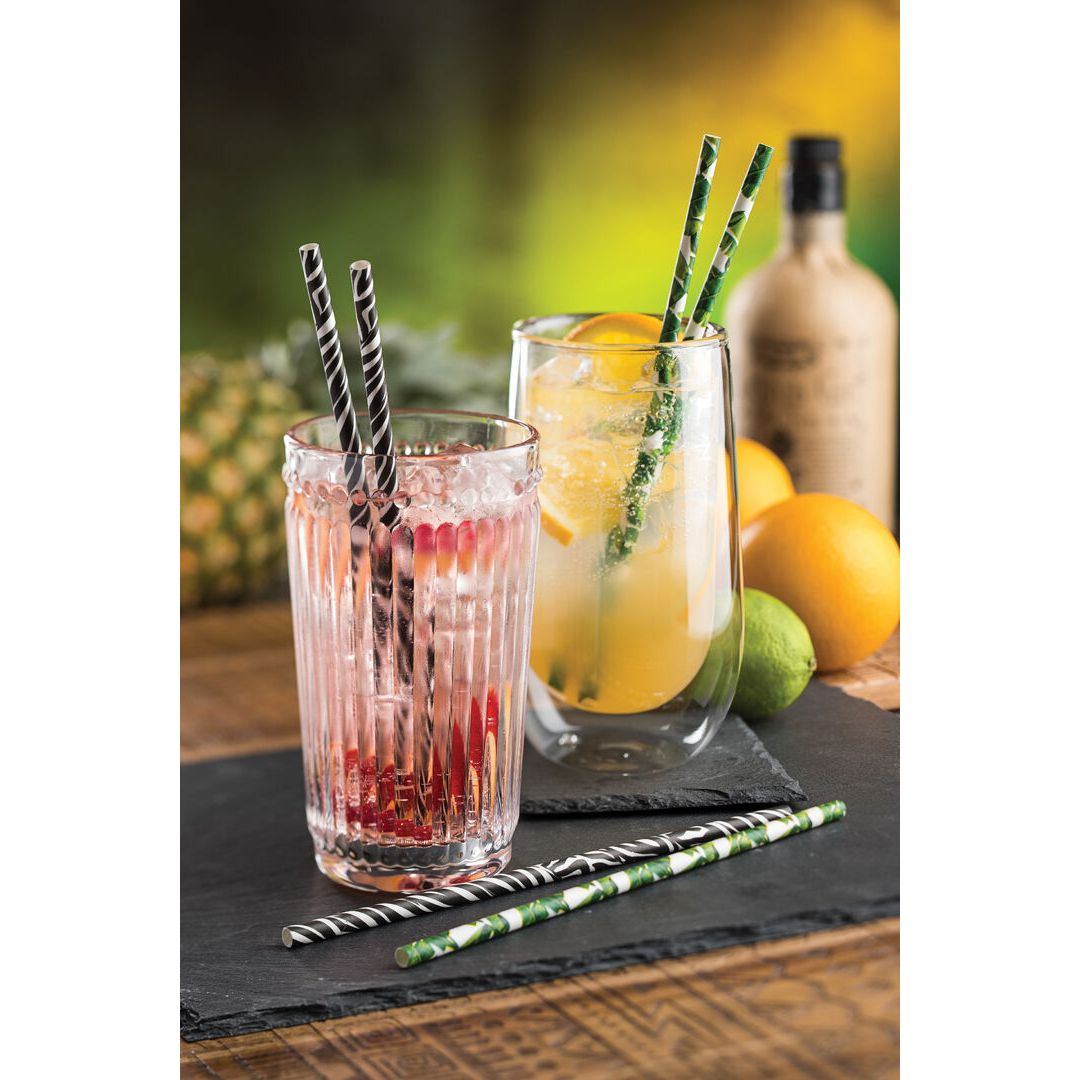 Paper Wrapped White Straw 8" (20cm) Box of 250