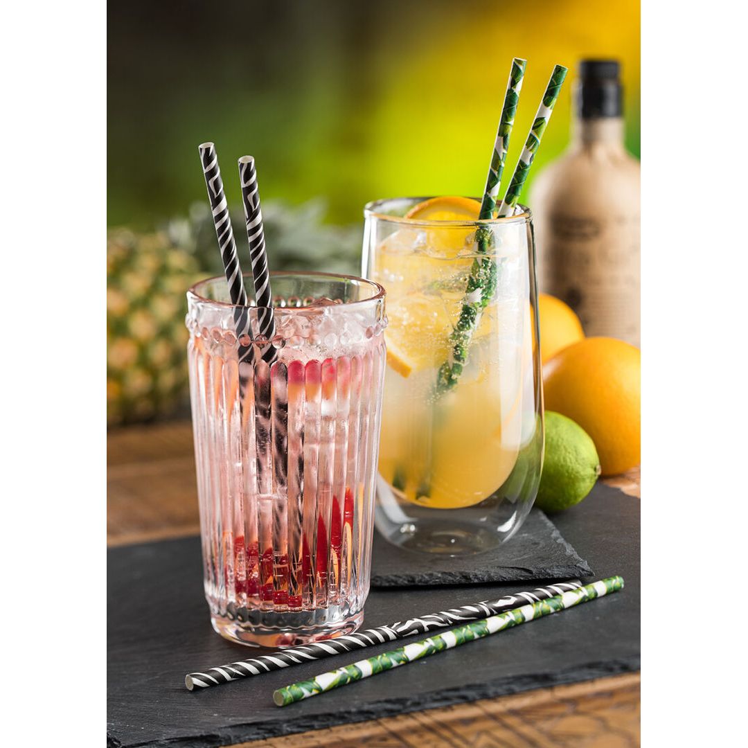 Paper Tropical Straw 8" (20cm) Box of 250