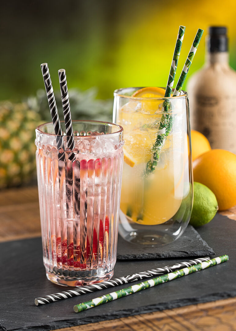 Paper Tropical Straw 8" (20cm) Box of 250