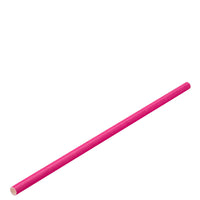 Paper Solid Pink Straw 8" (20cm) Box of 250
