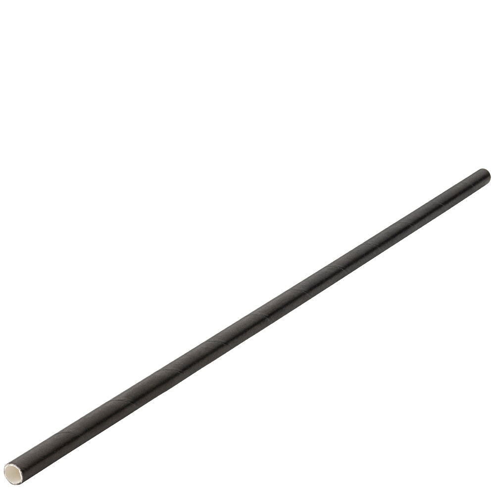 Paper Bottle Black Straw 10.5" (26cm) Box of 250