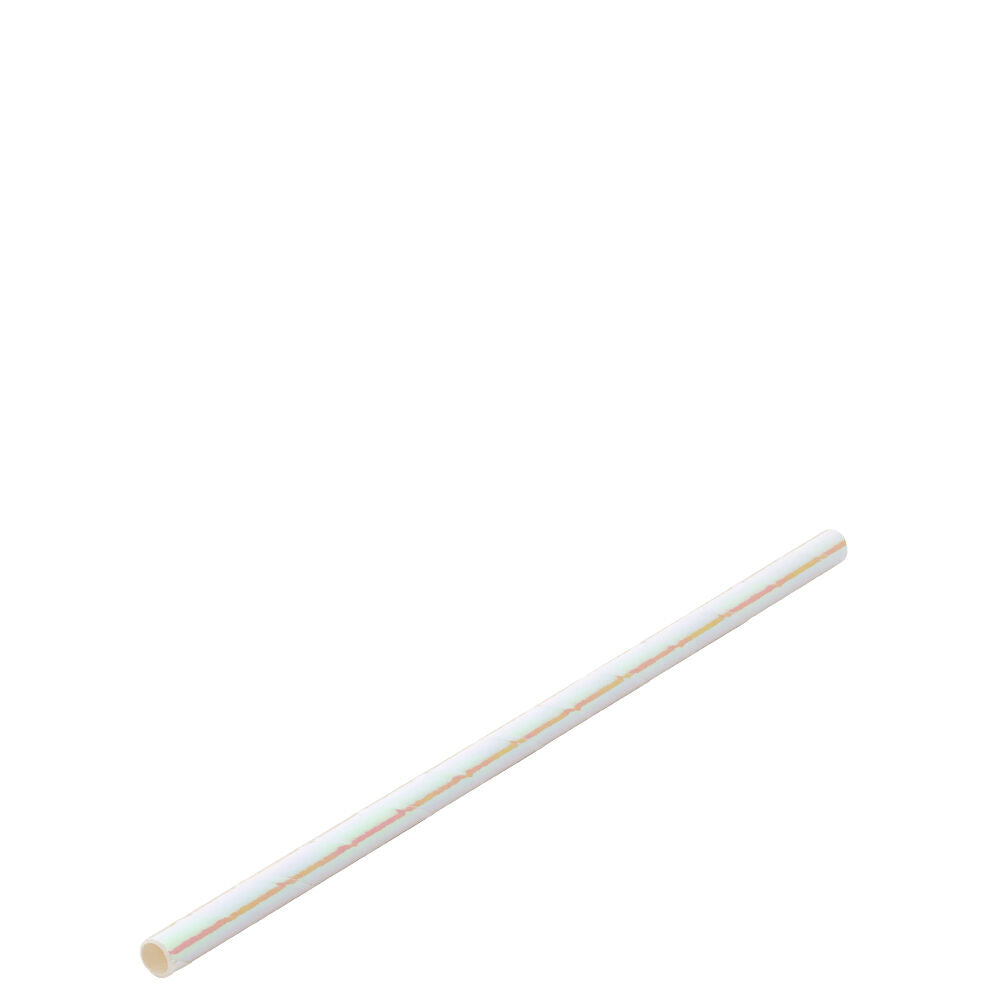 Paper Pearlescent Cocktail Straw 5.5" (14cm) 5mm