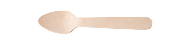 Birch Wood Teaspoon 4.25" (11cm)