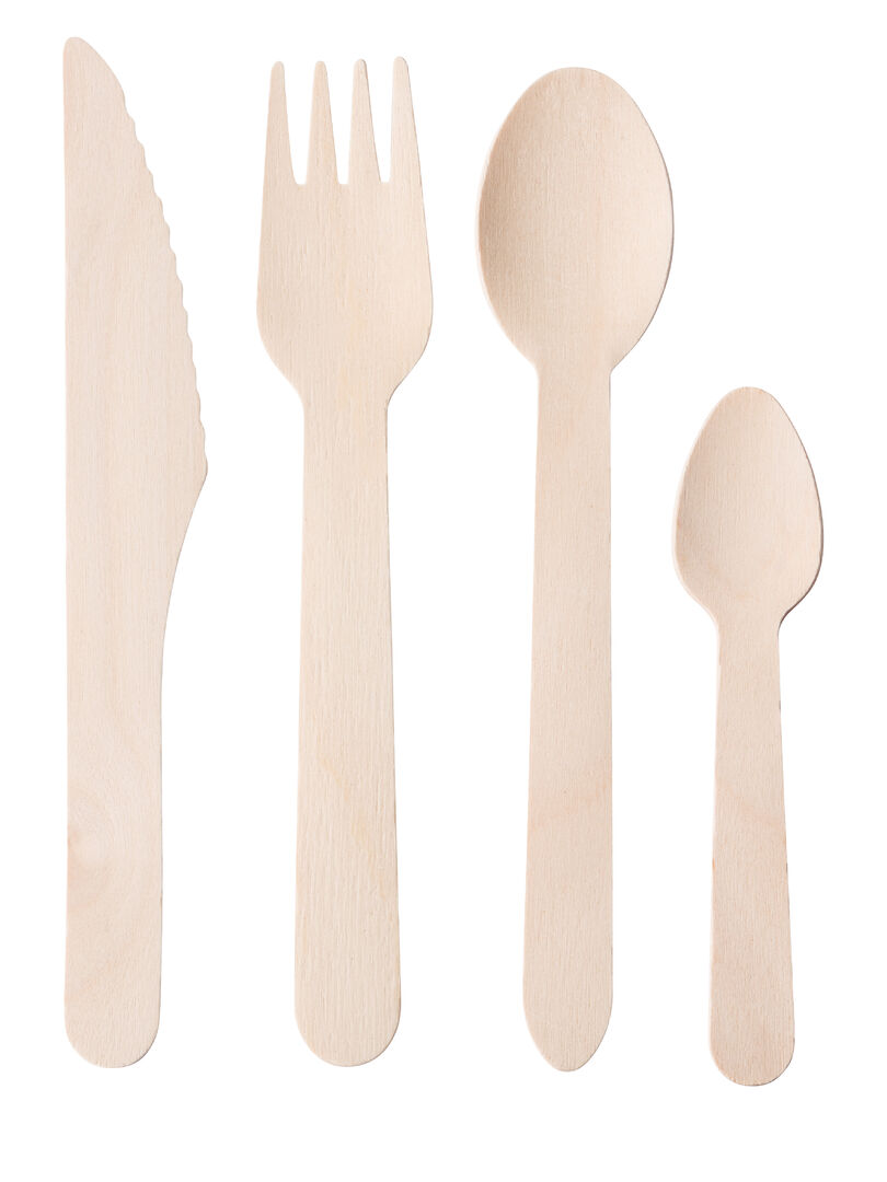 Birch Wood Teaspoon 4.25" (11cm)