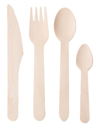 Birch Wood Teaspoon 4.25" (11cm)