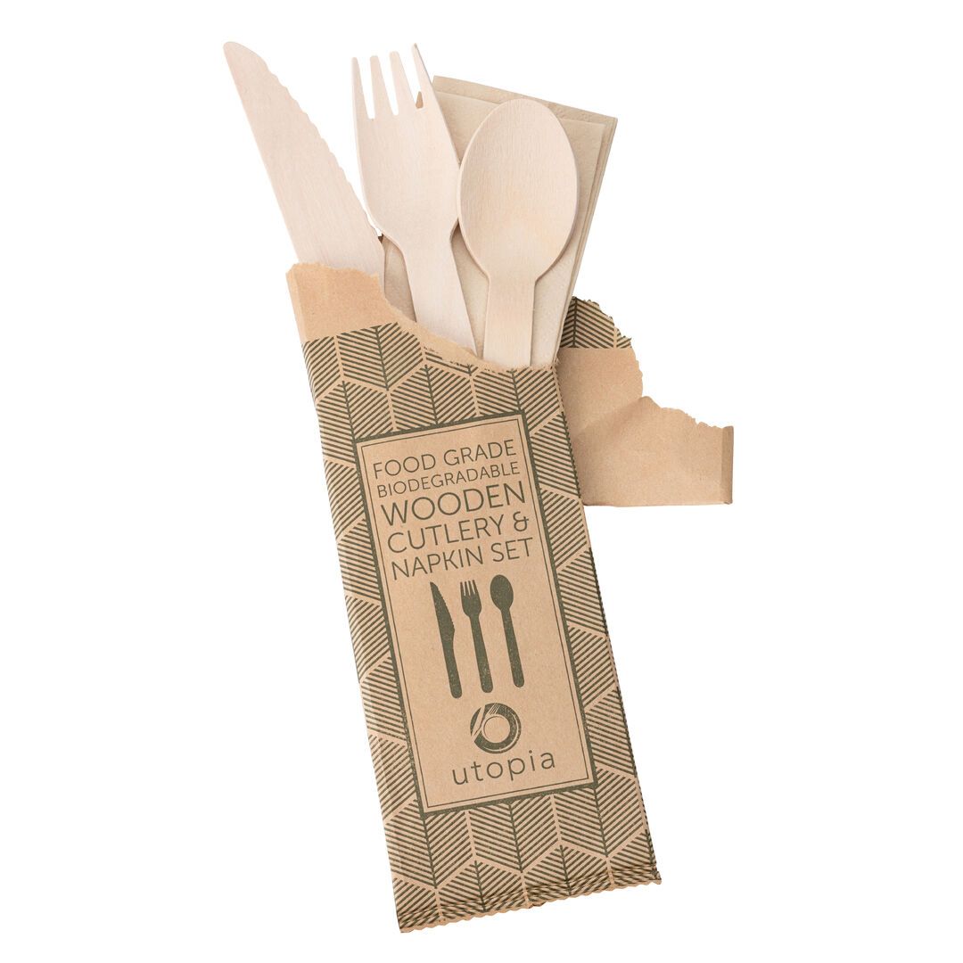 Birch Wood Cutlery Set (Box of 250 sets)