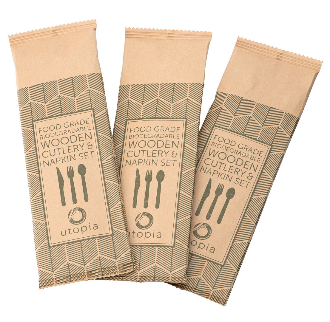 Birch Wood Cutlery Set (Box of 250 sets)