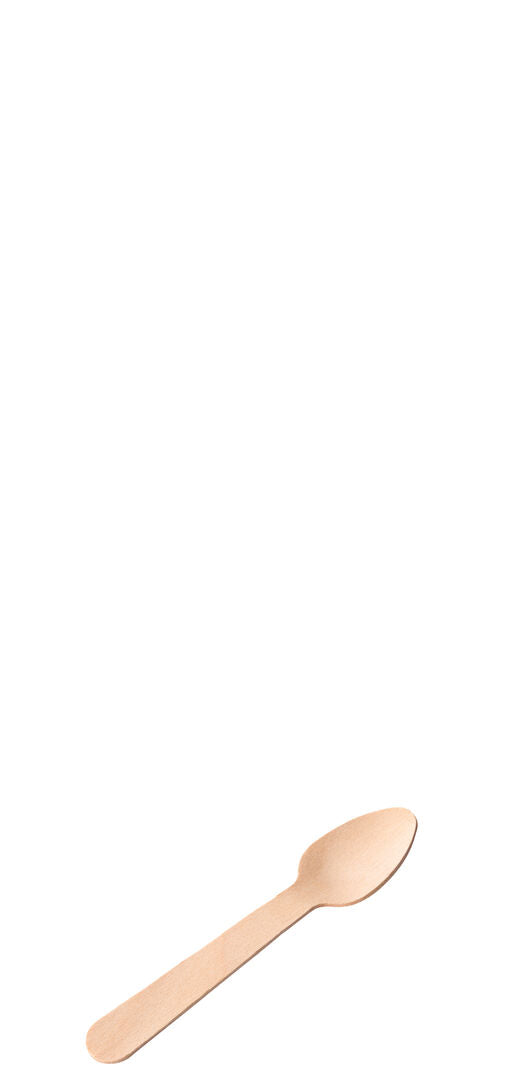 Economy Birch Wood Teaspoon 4.25" (11cm)