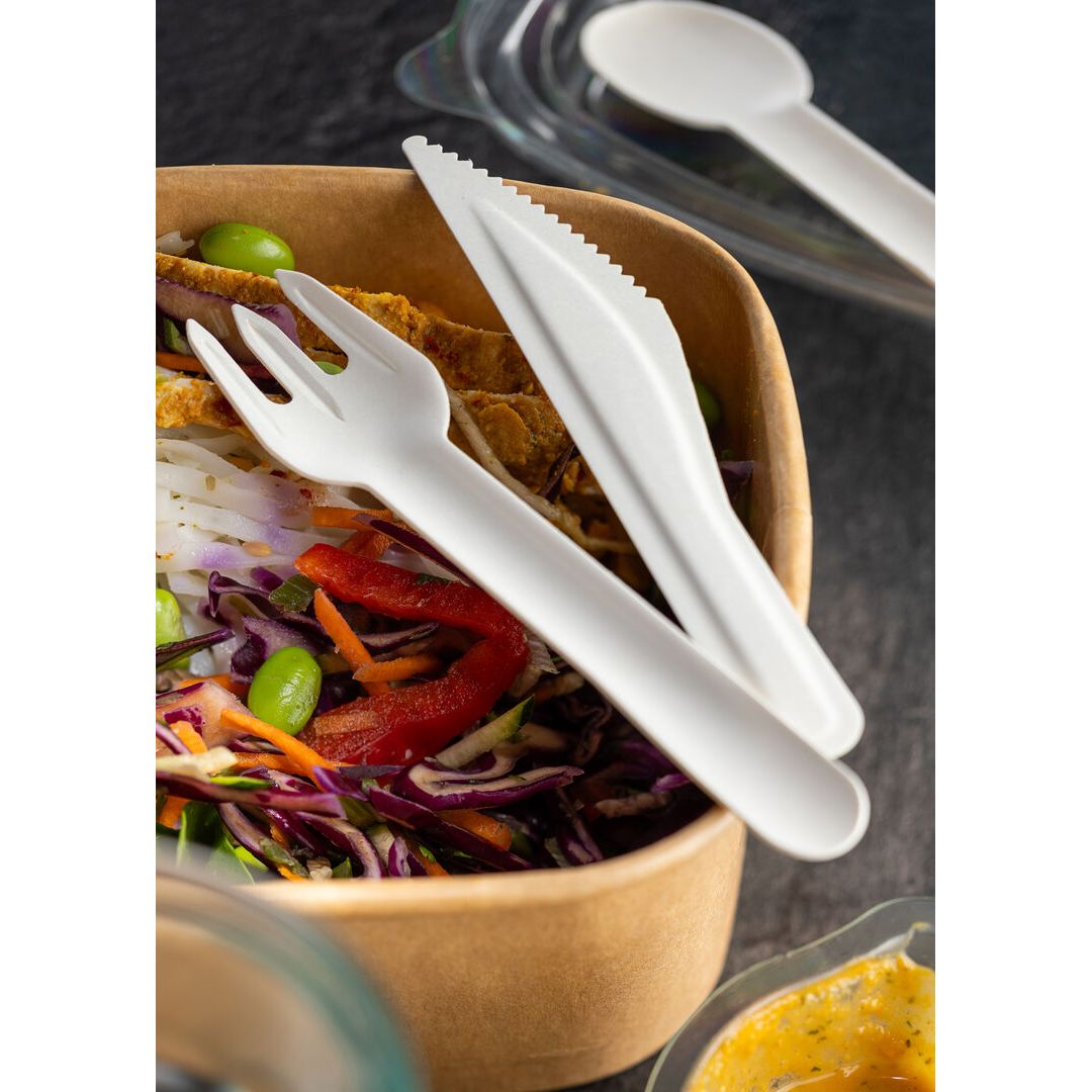 Compostable Paper Fork 6.25" (15.8cm) - Box of 50