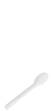 Compostable Paper Spoon 6.25" (15.8cm) - Box of 50
