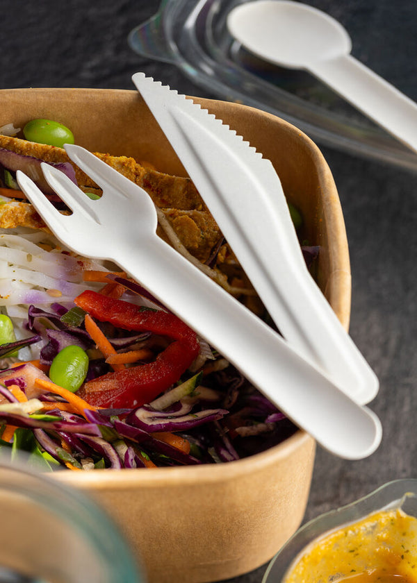 Compostable Paper Spoon 6.25" (15.8cm) - Box of 50