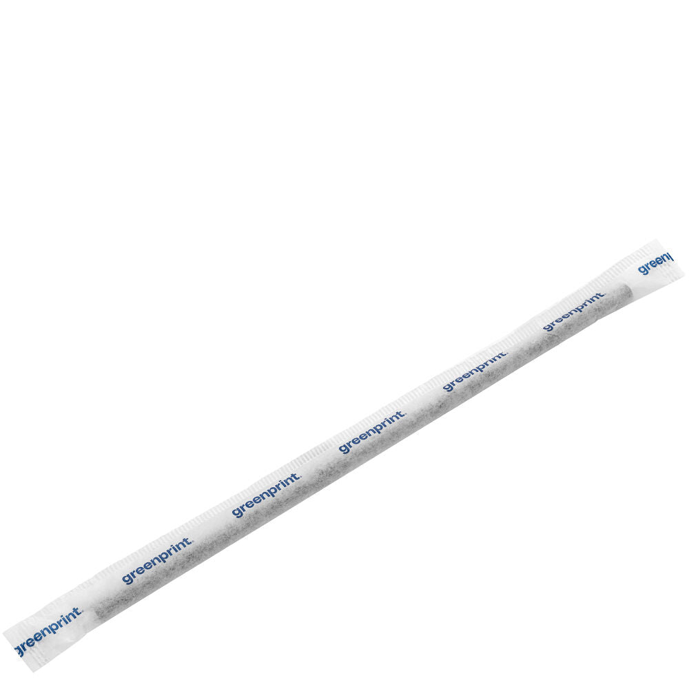 Agave Wrapped Black Straw 8.25"(21cm) Box of 250