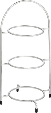 Chrome 3 Tier Plate Stand 15.5" (39cm)
