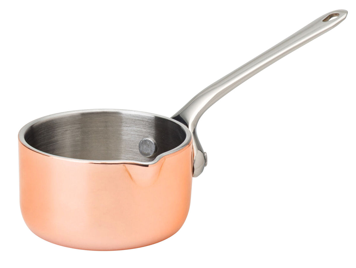 Mini Copper Pres Saucepan with lip 2.25" (5.5cm)
