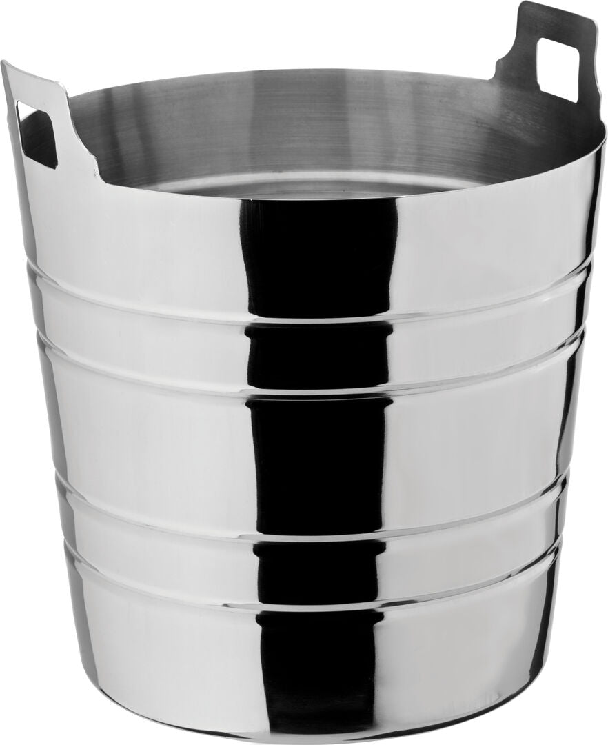 Ribbed Wine Bucket 8" (20cm) H: 7.5" (19cm)