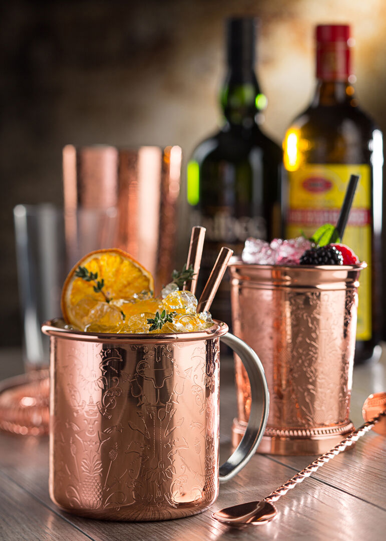 Chased Copper Mug 17oz (48cl)