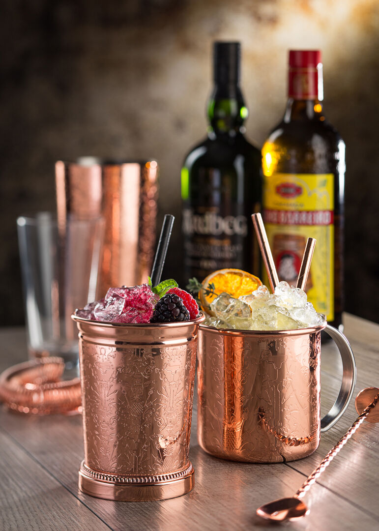 Chased Copper Mug 17oz (48cl)