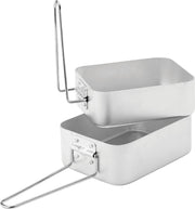 Mess Tins with Foldable Handles - Set of 2