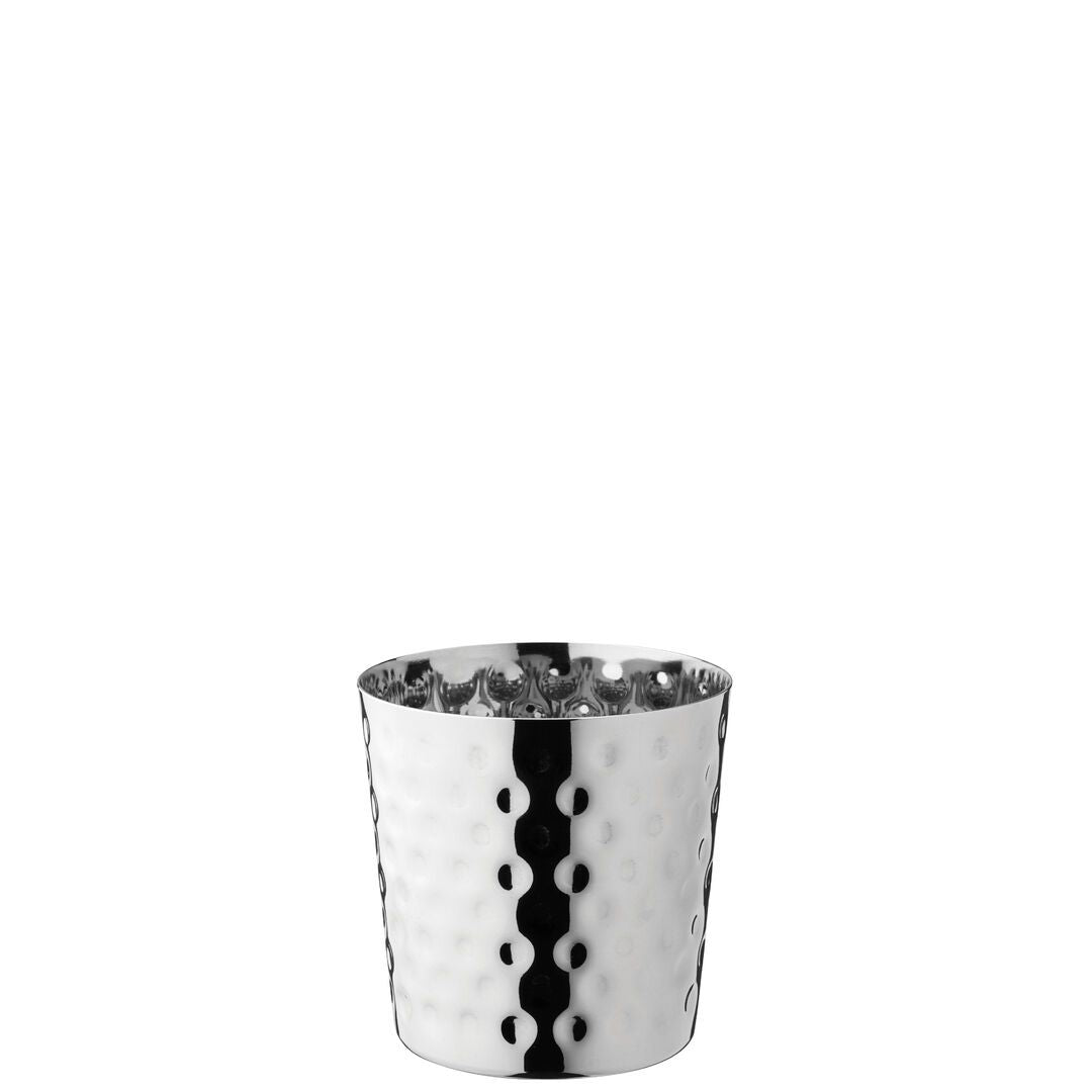 Stainless S Hammered Cup 3.5" (9cm) 13.75oz (39cl)