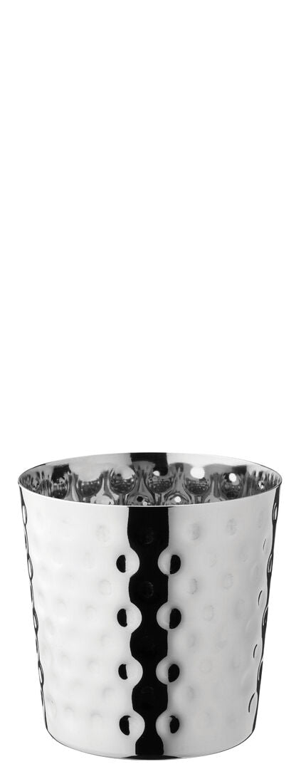 Stainless S Hammered Cup 3.5" (9cm) 13.75oz (39cl)