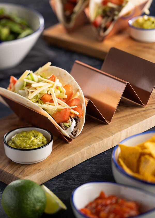 Copper Double Street Food Stand 13.5cm x 10cm