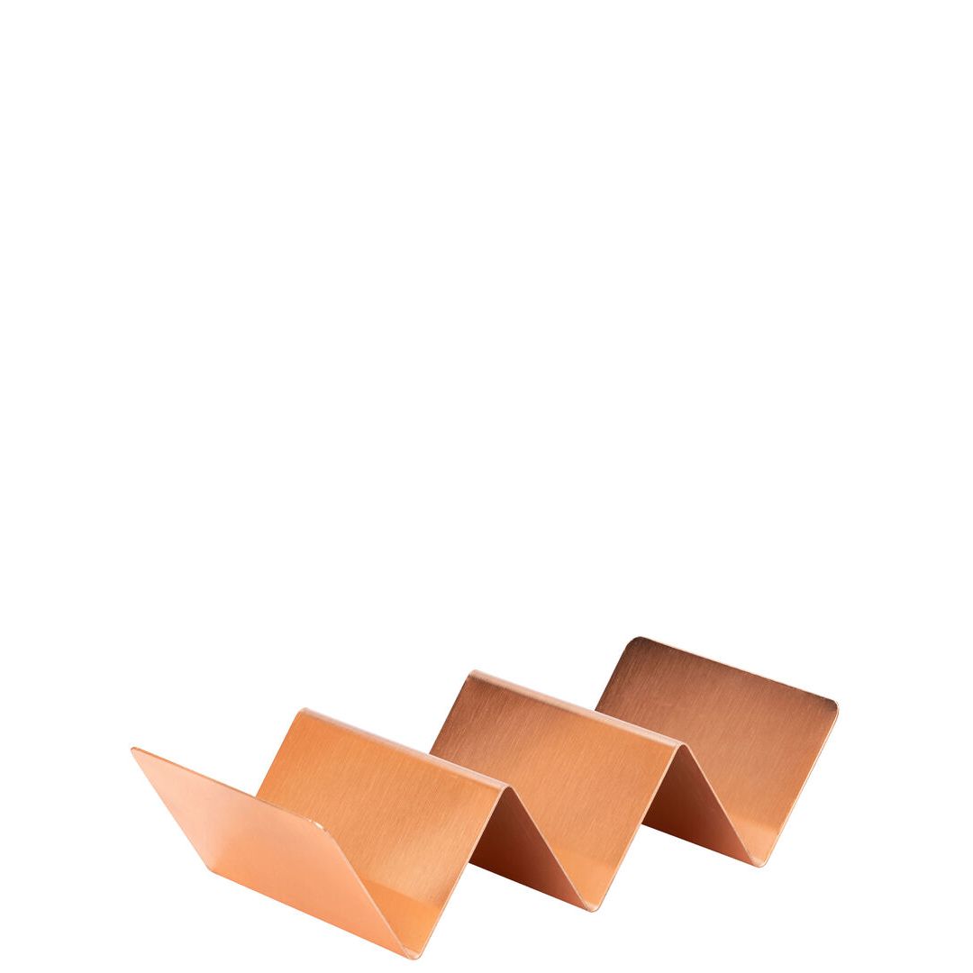 Copper Triple Street Food Stand 21cm x 10cm