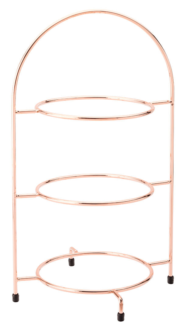 Copper 3 Tier Plate Stand 16.5" (42cm)