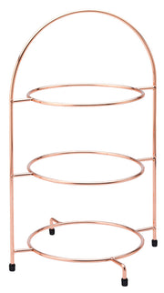 Copper 3 Tier Plate Stand 17" (43cm)