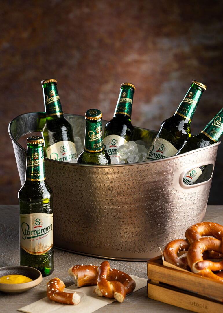 Aged Copper Handled Ice Bath 40 x 30cm