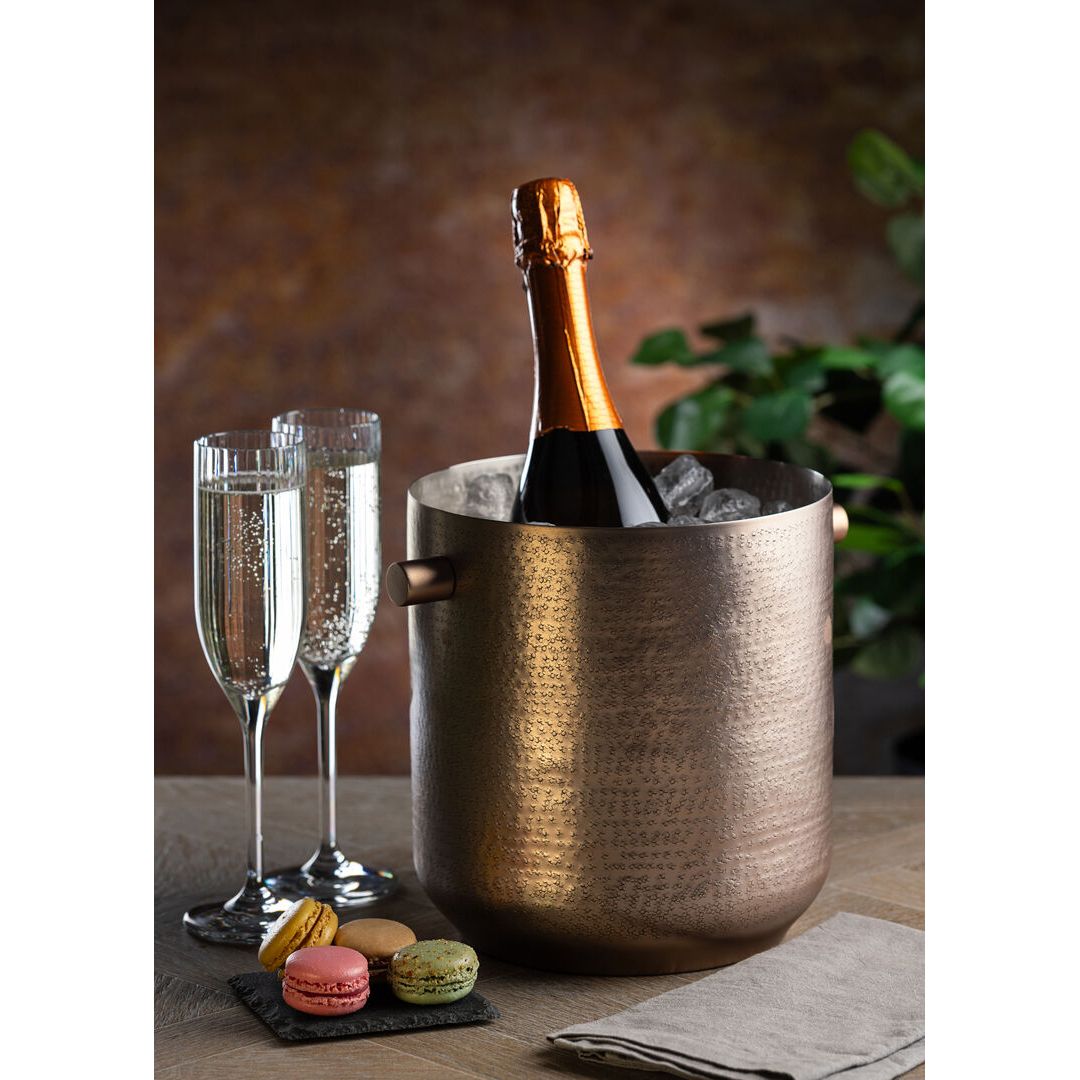 Aged Copper Wine Bucket 19.5 x 21cm