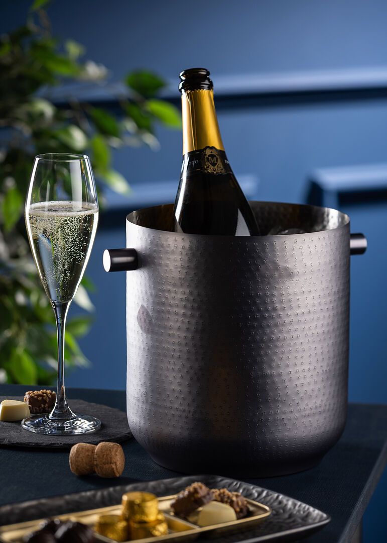Gunmetal Wine Bucket 19.5 x 21cm