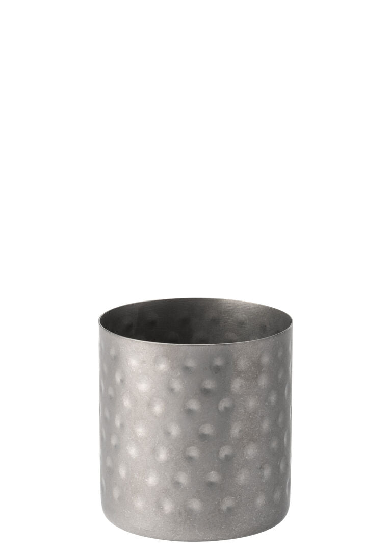 Vintage Steel Hammered Chip Cup 3.5" (8.5cm)