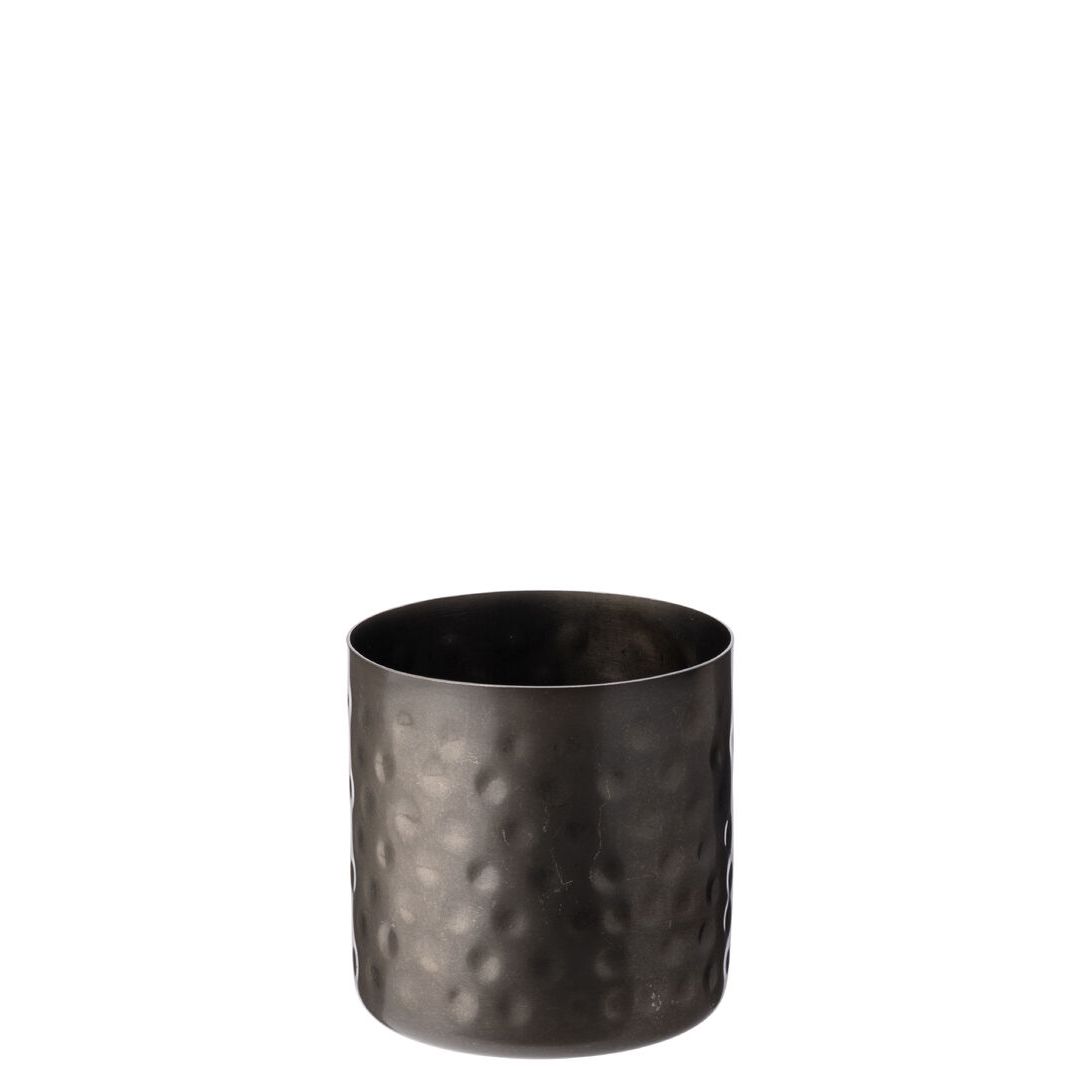 Black Vintage Steel Hammered Chip Cup 3.5" (8.5cm)
