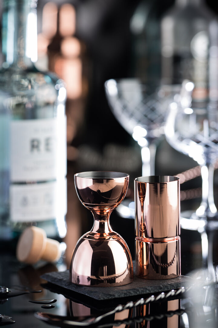 Copper Round Bulb Jigger 25ml/50ml