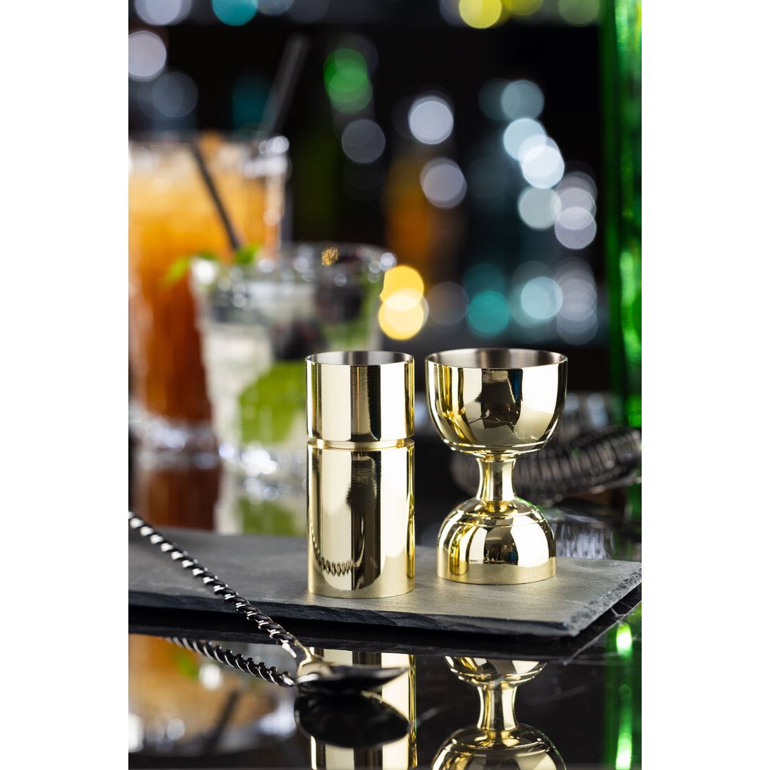 Gold Round Bulb Jigger 25ml/50ml