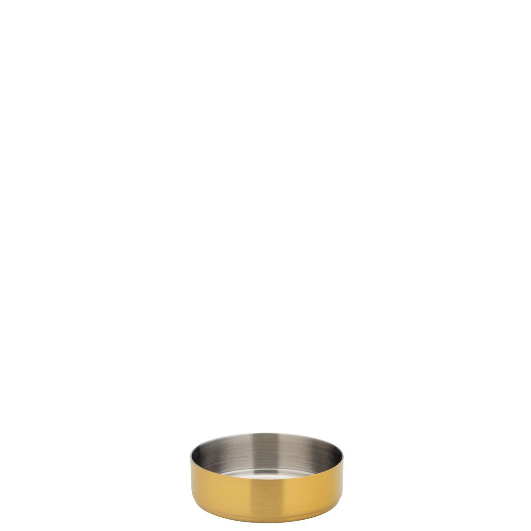 Brushed Gold Dip Pot 3" (7.5cm) 4oz (10cl)